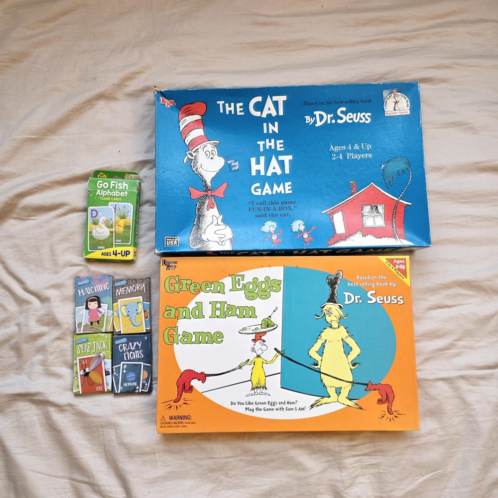 Dr. Seuss University Game Lot (Green Eggs and Ham & Cat In The Hat)